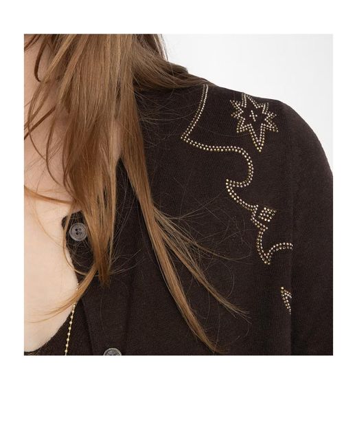 Zadig & Voltaire Black Missya Knitted Cardigan