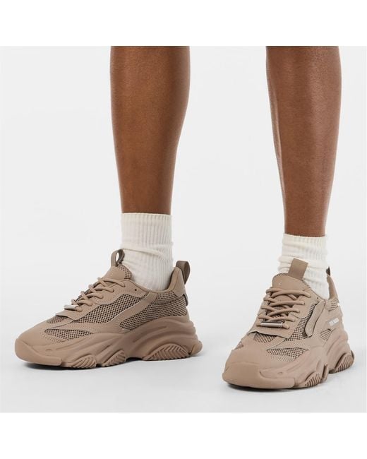 Steve Madden Brown Possession Chunky Trainers