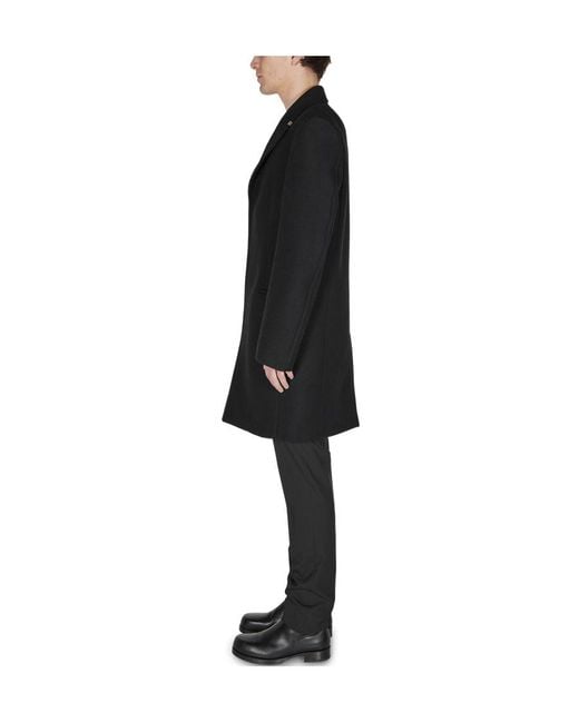 1017 ALYX 9SM Black Long Lapel Coat for men
