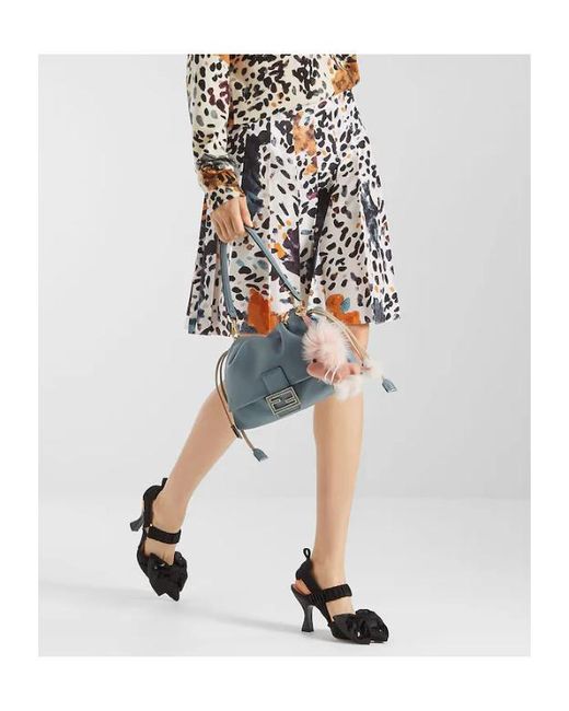 Fendi Multicolor Falena Printed Midi Skirt
