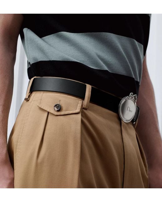 Dior Natural Pleated Wide-Leg Pants for men