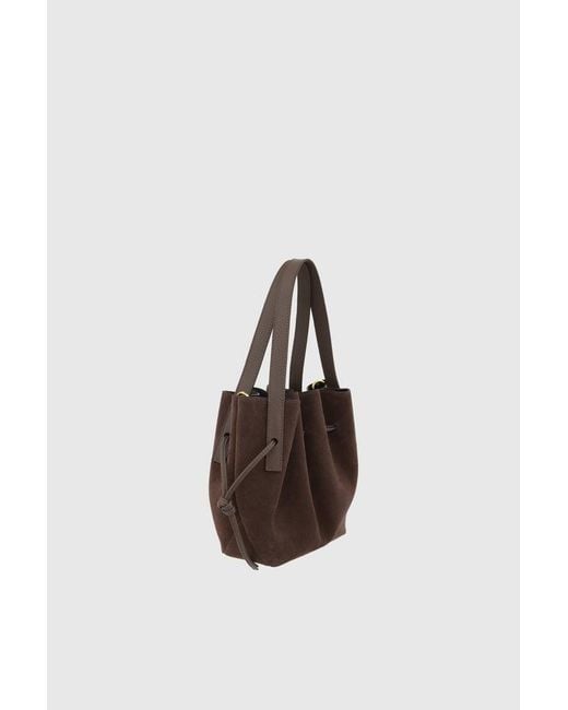 Yuzefi Brown Scallop Mini Tote