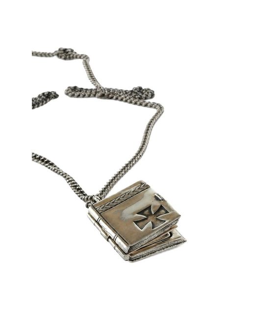 Enfants Riches Deprimes Metallic Enfants Riches Déprimés Book Necklace for men
