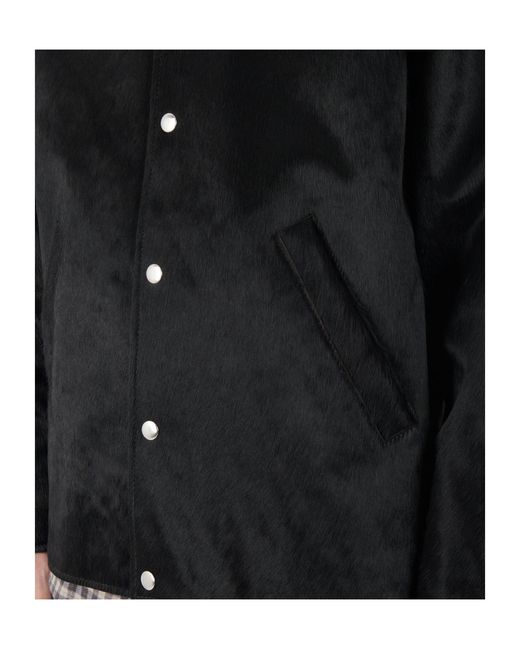sunflower Black Lapel Leather Jacket for men
