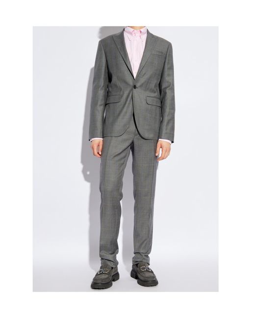DSquared² Gray Single Breasted Two-Piece Tailored Suit for men