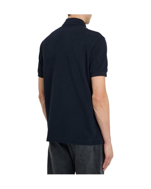 Tod's Blue Logo-Embroidered Piqué Cotton Polo Shirt for men
