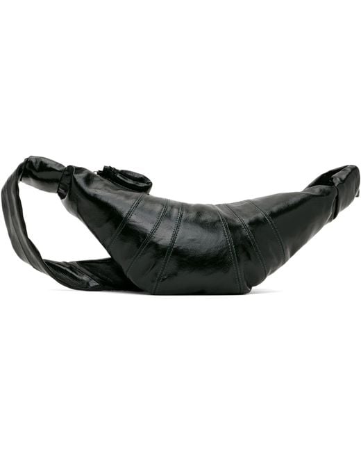 Lemaire Black Small Croissant Zipped Shoulder Bag for men