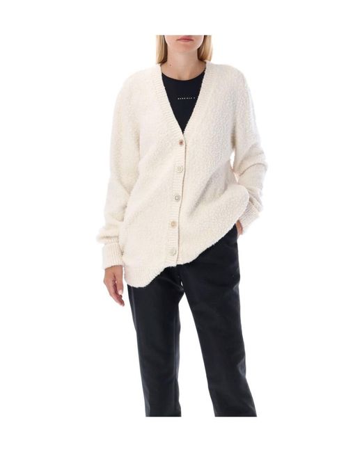Maison Margiela Natural Oversized Knitted Cardigan