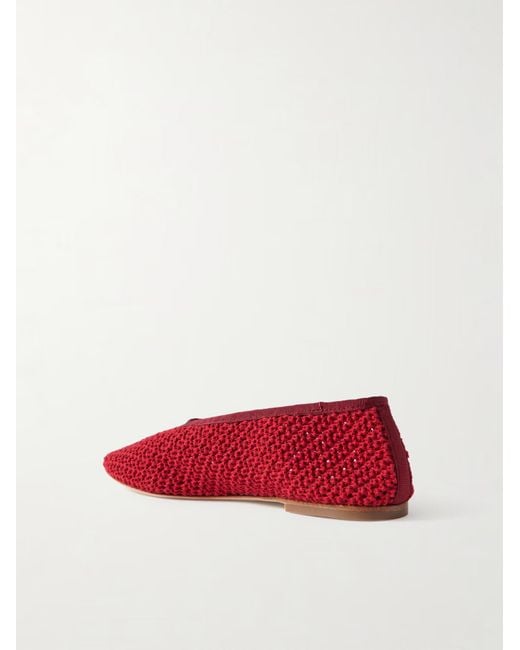 Staud Red Alba Ballet Flat
