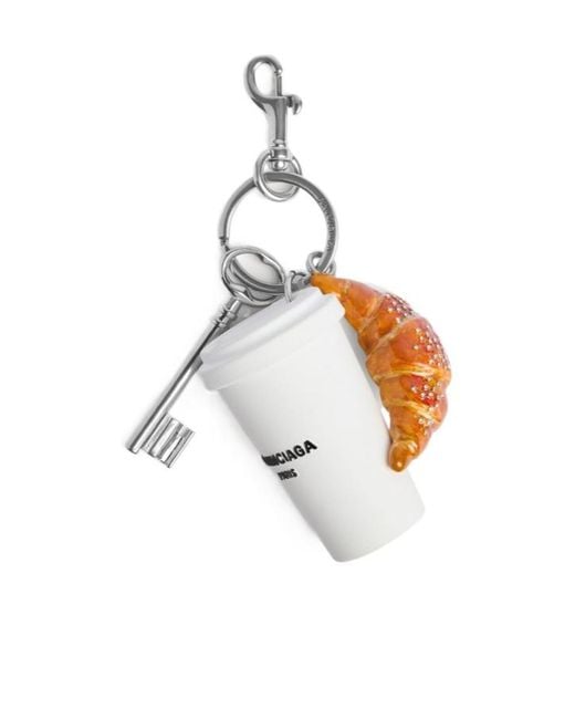 Balenciaga White Charm/Keychain Coffee Cup