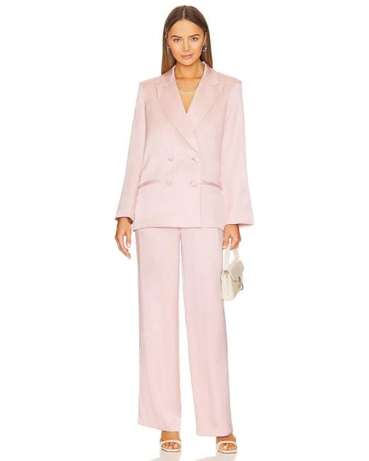 Anine Bing Pink Belt-Loop Casual Pants