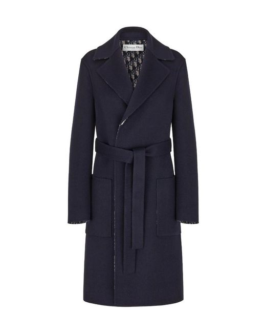 Dior Blue Coat With Belt