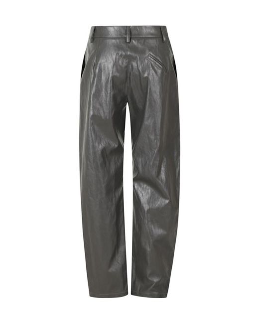 FEDERICA TOSI Gray Casual Trousers With Belt Loops