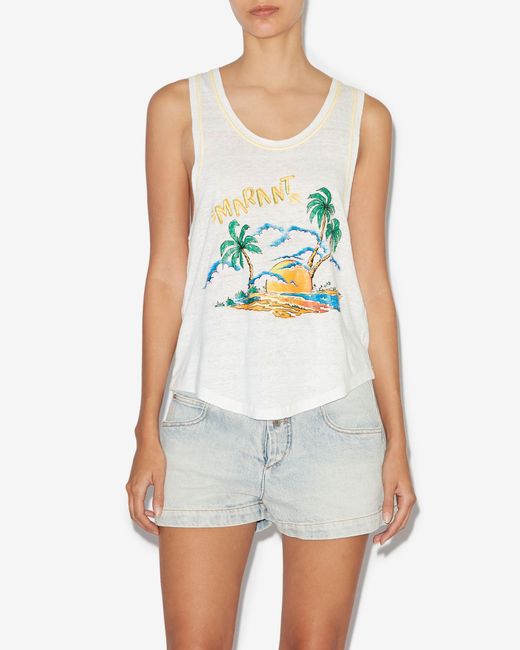 Isabel Marant White Arielle Tee-Shirt
