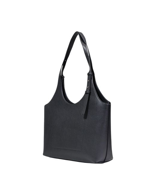 Tommy Hilfiger Black Logo-Detail Tote Bag