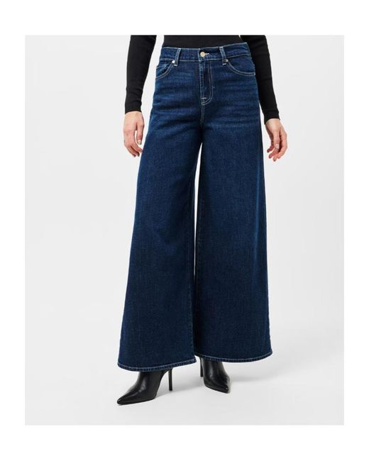 7 For All Mankind Blue Belt Loop Jeans