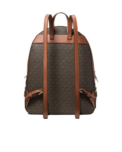 Michael Kors Brown Zipper Backpack