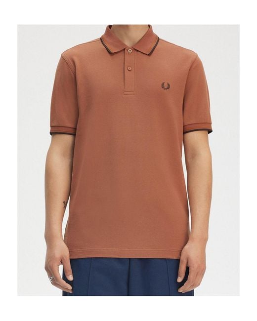Fred Perry Brown Polo Shirt Style for men