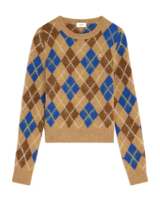 Céline Blue Crewneck Sweater