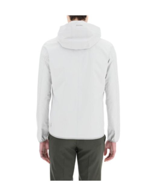 Herno Blue Zipped Hooded Jacket for men