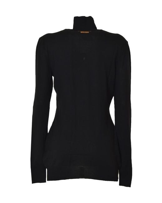 Moschino Black Boutique Turtleneck Knitted Jumper