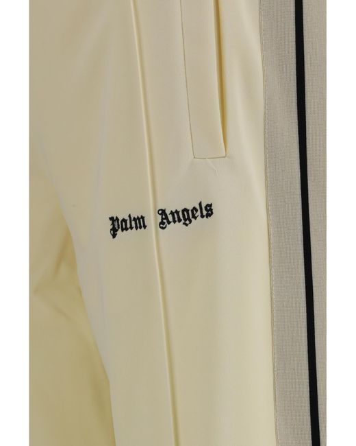 Palm Angels Natural Classic Logo Track Pants for men