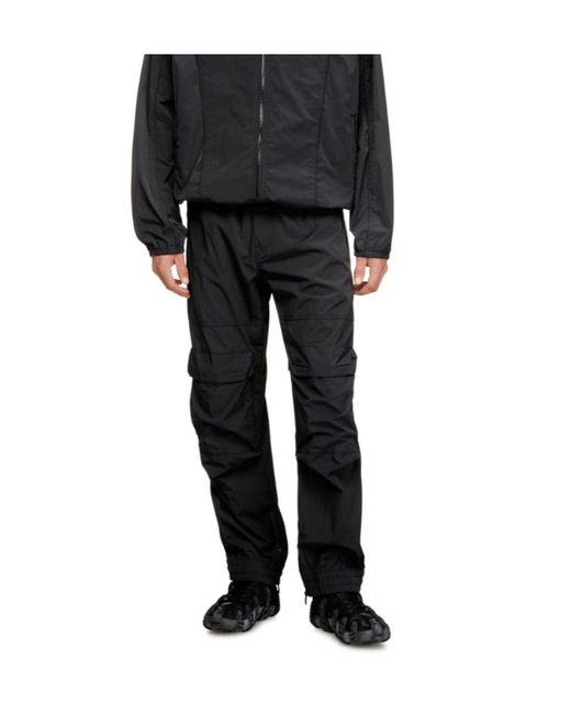 DIESEL Blue Zip-Pocket Cargo Pants for men
