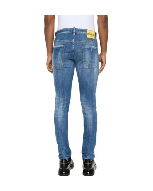 DSquared² Blue Soft Ring Spun Denim Jeans for men