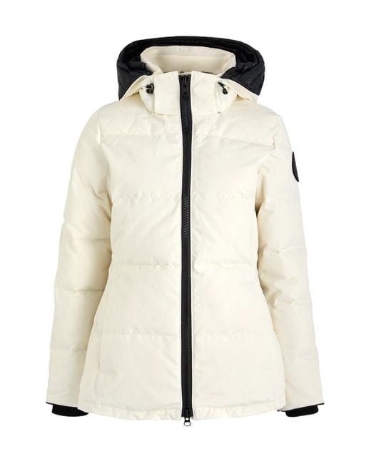 Canada Goose White Chelsea Padded Arctic-Tech Parka Coat