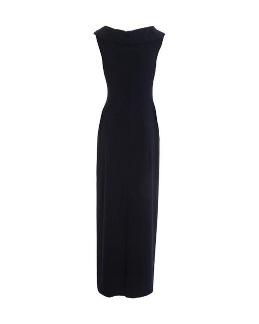 Ralph Lauren Black Lauren V-Neck Sleeveless Maxi Dress