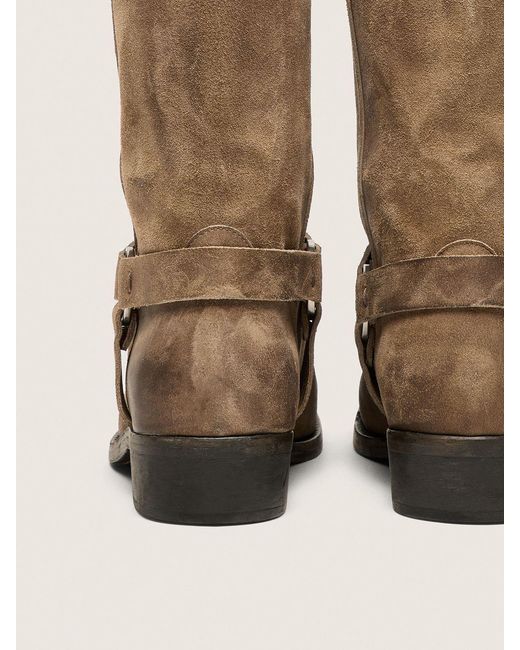 Golden Goose Deluxe Brand Brown High Biker Boots