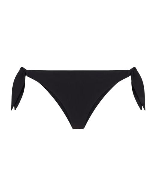 Brunello Cucinelli Black Self-Tie Bikini Bottom