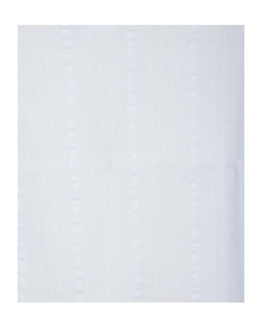 Officine Generale White Officine Générale Textured Polo Shirt for men