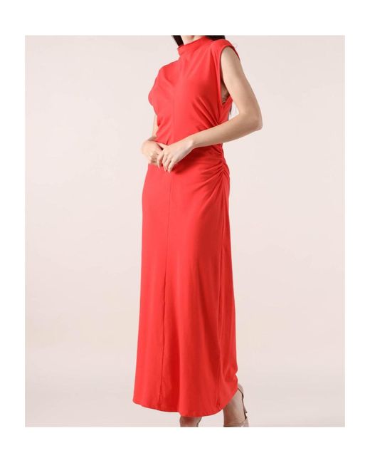 MSGM Red Sleeveless Dress