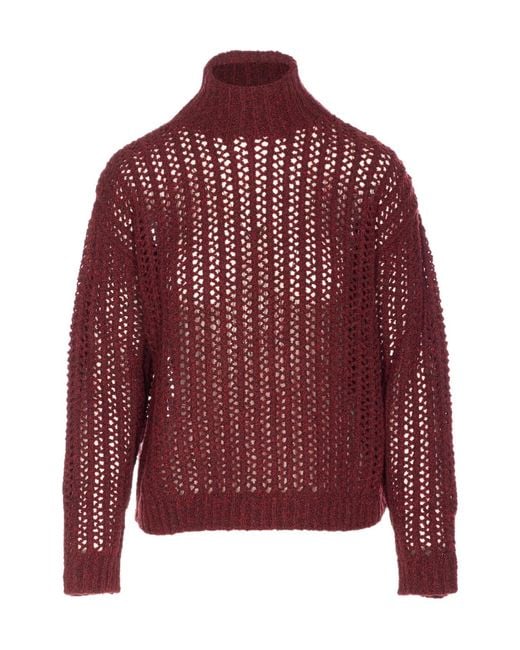 Max Mara Red Quaglia Sweater