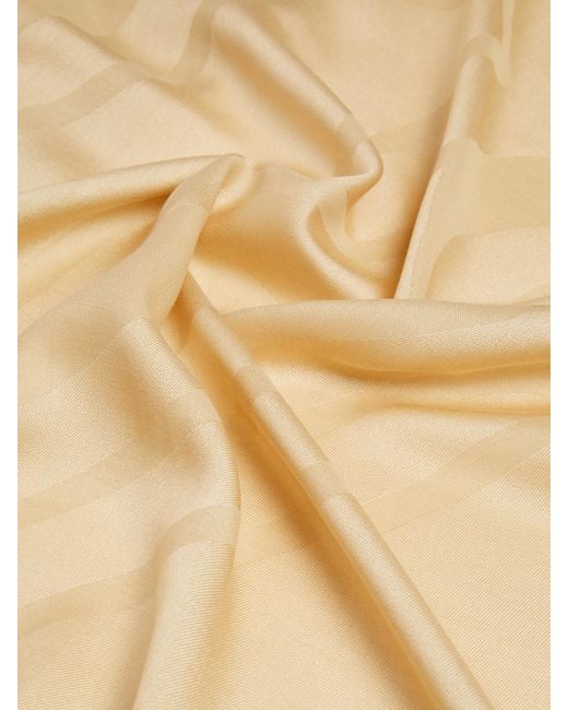 Max Mara Natural Selvi Fringed Scarf