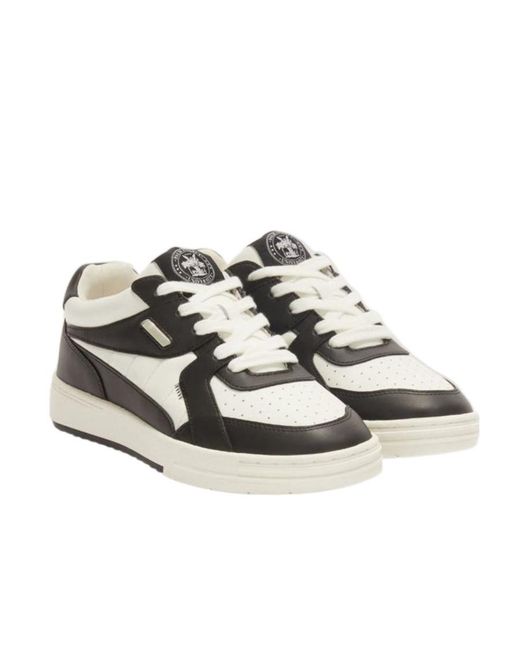 Palm Angels Blue Two-Toned University Low-Top Sneakers for men