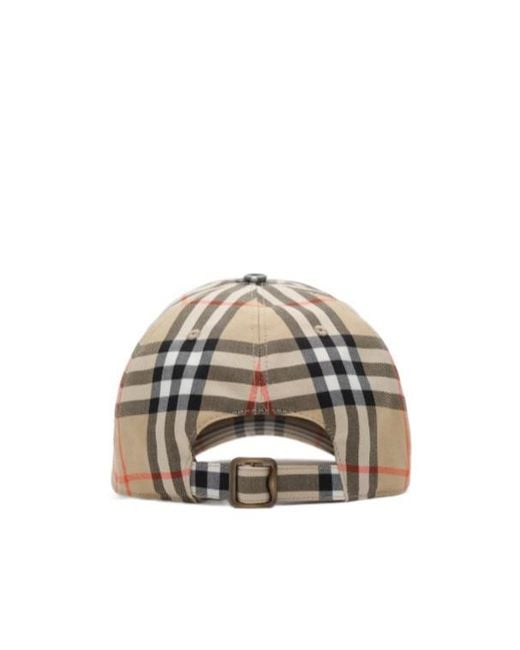 Burberry Multicolor Checked Visor Cap