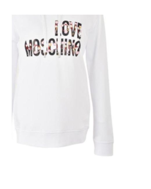 Moschino White Cartoon Letter Printed Sweater