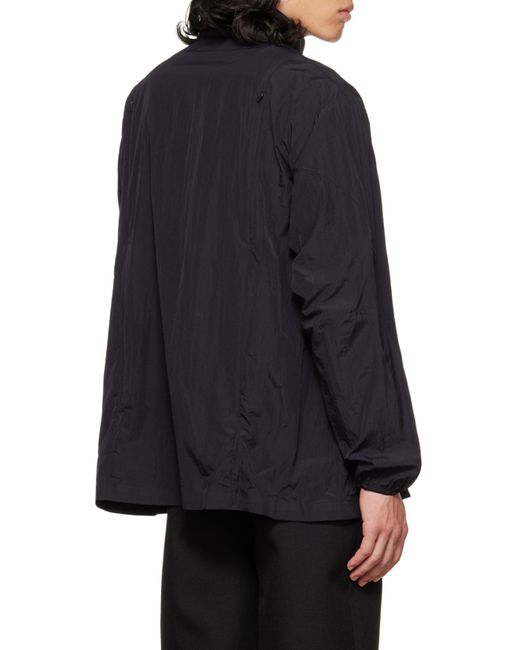 Y-3 Blue Half-Zip Windbreaker Jacket for men