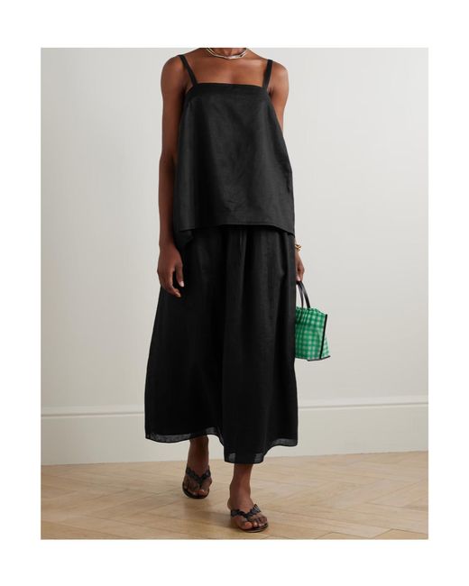 Posse Black Ginny Linen Tank