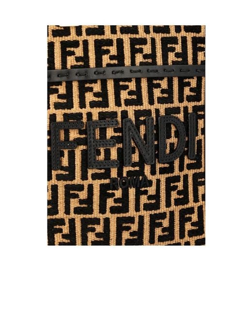 Fendi Black Mini Sunshine Shopper Bag