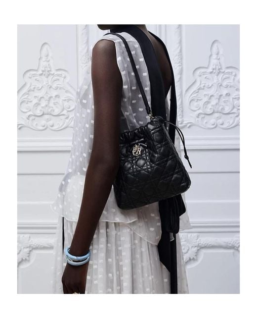 Dior Black Aable Mini Bucket Bag