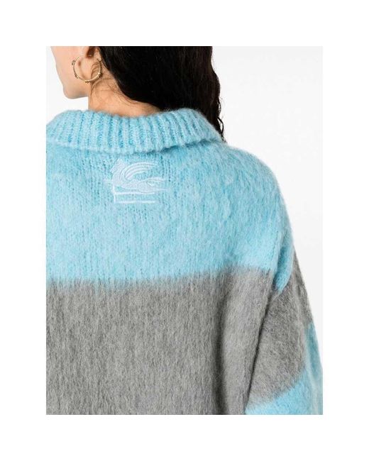 Etro Blue Knitted Dresses
