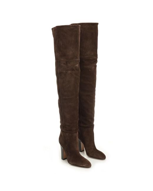 Paris Texas Brown Lavinia Over The Knee Boots