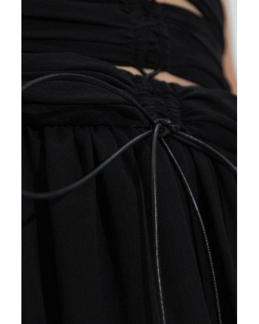 Tom Ford Black Cut-Out Strapless Maxi Dress
