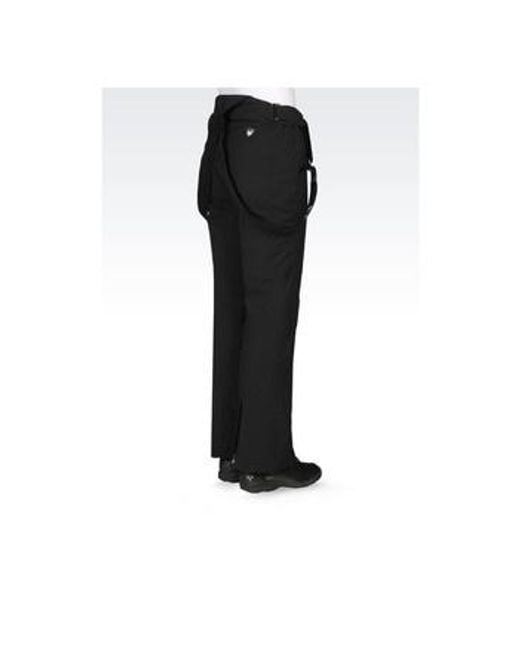 EA7 Black Straight Casual Pants