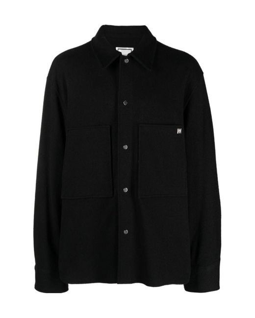 Wooyoungmi Black Long-Sleeved Shirt for men