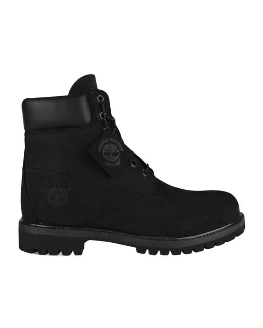 Timberland Black Front Lace-Up Boots for men