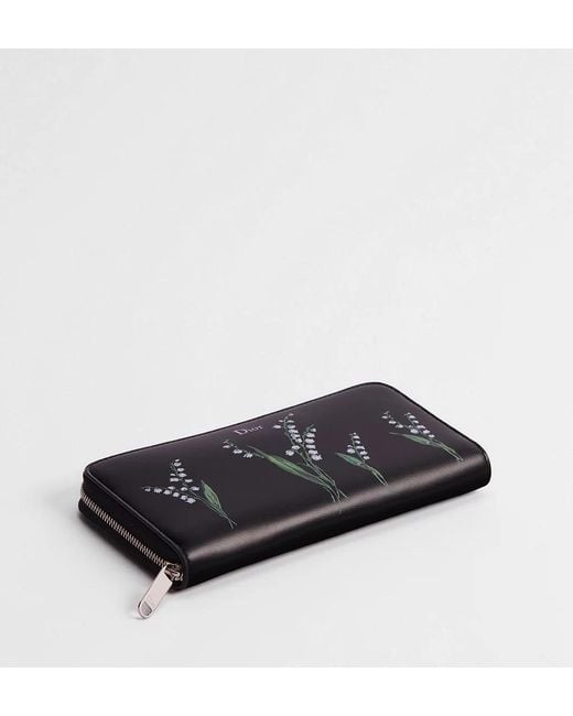 Dior Black Voyageur Slim Wallet